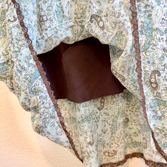 Cottagecore Paisley Midi Dress Boho Prairie Meadow S - Picture 6 of 11